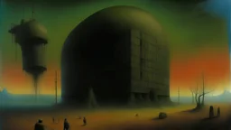 nuclear plant by Zdzisław Beksiński