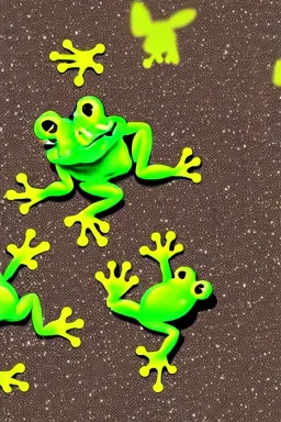 frogs falling from sky