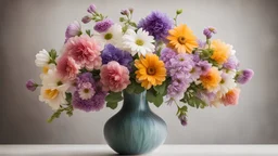 Picture of a vase with beautiful flowers