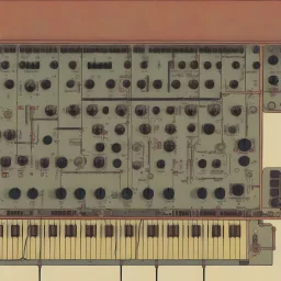 modular synth, steampunk,