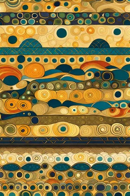 repeating patterns for wallpaper in the styles of Gustav Klimt ,Wassily Kandinsky, and Paul Klee