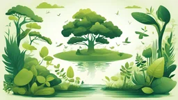 Environmental Conservation: Nature Preservation Illustration