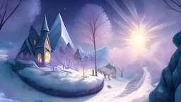 As the days passed, the village began to thaw, and the world came alive once more. Spring's tender buds appeared, and the sun's warmth melted the snow, but Luna remained, suspended within her crystal sanctuary.