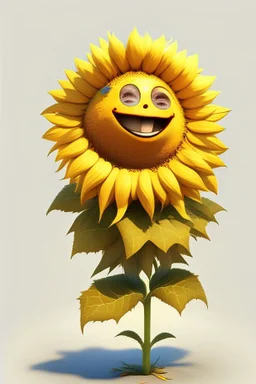 cheery sunflower avatar full body