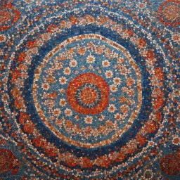 [zoom at the floral mosaic] Floral mosaics of the Mosques — in pictures