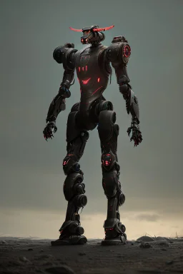 dark armor robot ai soldier mech dystopian scary gladiator predator monster