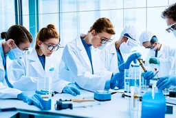 علماء يعملون في المختبرات