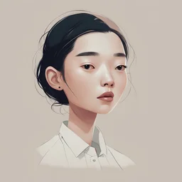 some minimal character illustration by Daye Kim