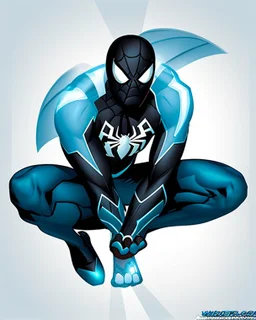 spider-man as DC blue lantern