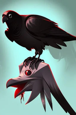 horror gaming crow