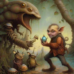 Twas brillig, and the slithy toves Did gyre and gimble in the wabe; All mimsy were the borogoves, And the mome raths outgrabe.highly detailed oil on canvas masterpiece beautiful award winning Unreal Engine very cute Jacek Yerka acrylic art Jean-Baptiste Monge Surrealism Daniel Merriam naoto hattori Catrin Welz-Stein Esao Andrews Ray Caesar Gabriel Pacheco Bridget Bate Tichenor yippy-ty-o-ty-ay The Strangeness of Thomas :-) Anna Zinkeisen