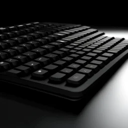 entire keyboard black