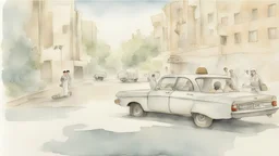 Drawing. Iran. New Yorker Cartoons. watercolor. illustration.