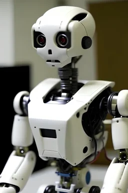 humanoid robot with FED camera for a head