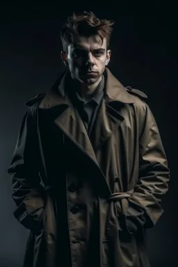 creepy guy in trench coat