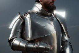 shining medieval knight armor pieces, realistic, detailed, metallic, digital painting, unreal engine render