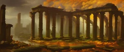 autumn magic ruins by Andrea del sarto