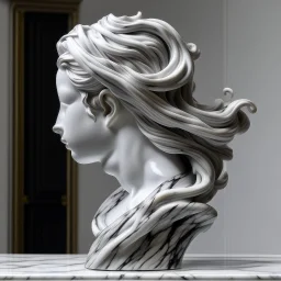 marble sculpted hair