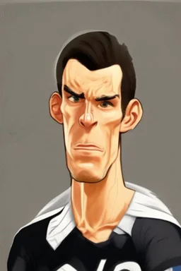 Gareth Bale cartoon 2d