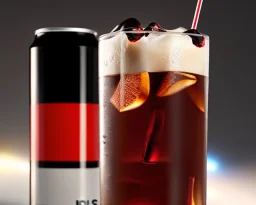 Black cola drink fizzy