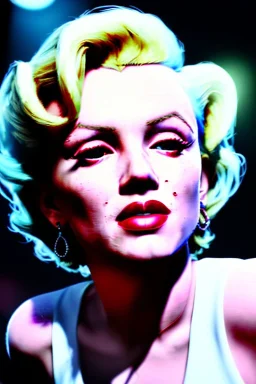 Medium shot portrait, blonde woman, young Marilyn Monroe face, perfect iris, Chanel dress style, paris background, fashion photo, soft color, highly detailed, unreal engine 5, ray tracing, RTX, lumen lighting, ultra detail, volumetric lighting, 3d, finely drawn, high definition, high resolution.