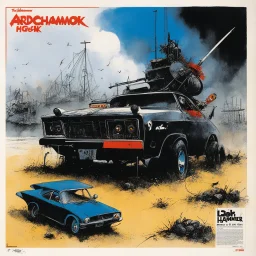 album cover by Ralph Steadman for Aardschok(nl) and MetalHammer mag