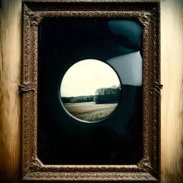 Daguerrotype frame old landscape odd creepy obsessive nostalgia