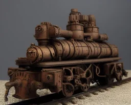 steampunk railway tank titan apocolypse