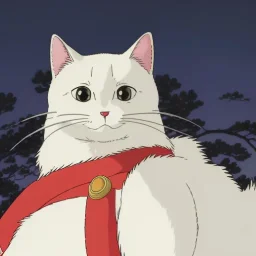 beautiful smooth realistic Japanese samurai robot cat body, run on dark cosmos background, cat еye, extremely sharp detail, finely tuned detail, ultra high definition, 8 k, unreal engine 5, ultra sharp focus, accurate sword wings, positive smile, lot of details, fit within portrait, Ambiance dramatique