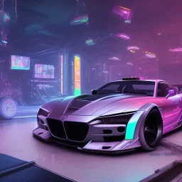 Cyberpunk Hyper cars,perfect composition, hyperrealistic, super detailed, 8k, high quality, trending art, trending on artstation, sharp focus, studio photo, intricate details, highly detailed,film photography, dslr, cinema4d, studio quality,nightclub lighting,octane render, by greg rutkowski