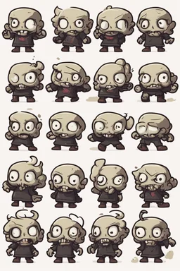 cute undead soul sprite sheet for animation (idle, run, jump movement)