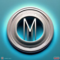 letter M on a coin