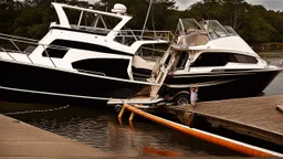 two drunk men sink docked boat by crashing into it with another boat