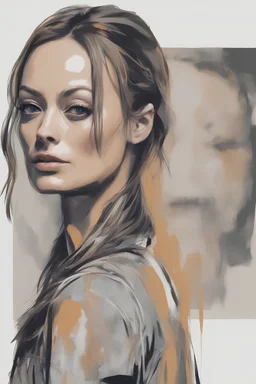 Olivia Wilde Realisticportraits of lovely bombshells.sleep walk in the library town in the Ney York City ", Jean-Michel Basquiat style, dark expressionism style,highest quality gorgeous ultra sharp 8k uhd smooth sharp focus highly detailed society artstation hq behance hd trending on art forum