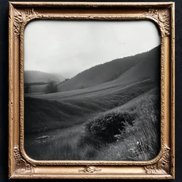 Daguerrotype frame old landscape odd creepy grey obsessive nostalgia weird old postcard landscape