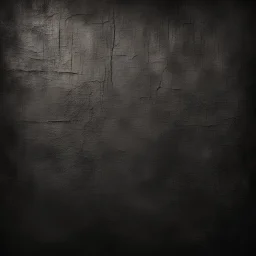 Hyper Realistic rustic black texture on rustic dark wall with vignette effect