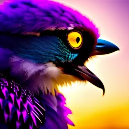 A bird fursona, Furry art, Digital art, cyberpunk, High quality, Backlighting, female, anthropomorphic, full body portrait, 8k resolution, bird tail, Realistic, high quality, great details, within portrait, masterpiece, best quality, cinematic lighting, detailed outfit, vibrant colors, perfect eyes, furry, human body, robotic arm, sfw, in the style of Titanfall, highly detailed face, perfectly drawn, anthropomorphic bird