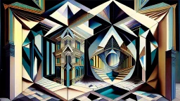 anamorphism trompe l'oeil dimensional hyperspace jeweled impossible architecture