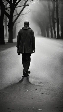 One day there was a man walking, regretting what he had lost in his life