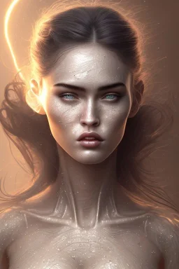 close up portrait of fog as wonderfull megan fox woman, fine detail, highly intricate, modern surrealism painting, defined cracks and breaks, high-quality, volumetric lighting, 8k, ultrahd, George Grie, Marco Escobedo, Igor Morski,Brian Froud, Howard Lyon, Selina French,