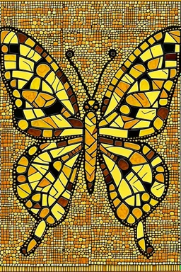 very beautiful butterfly wood mosaic