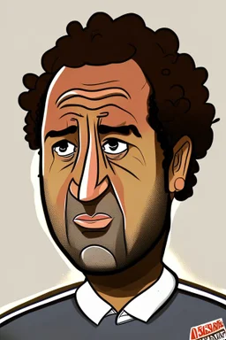 Ahmed Hossam Mido Egyptian football coach r ,cartoon 2d