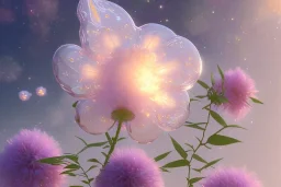 one big crystal subtle flower in a galactic ambiance of the sky, transparent petals, delicate colors, in the foreground, full of details, smooth, bright sunshine，soft light atmosphere, light effect，vaporwave colorful, concept art, smooth, extremely sharp detail, finely tuned detail, ultra high definition, 8 k, unreal engine 5, ultra sharp focus