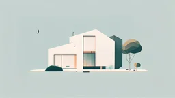 real estate modern minimalist illustration