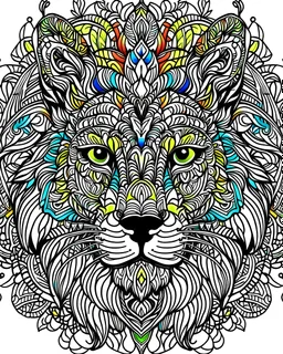 ANIMAL MANDALAS Adult Coloring Book for Adults