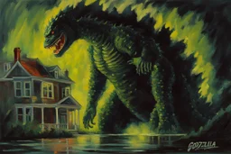 godzilla and 1960 psycho house movie, henry luyten and auguste oleffe impressionism paintings