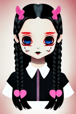 wednesday addams, kawaii