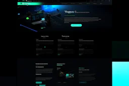 modern dark-theme landing page desktop website for a software company , ux, ui, ux/ui website –v 4 –stylize 800