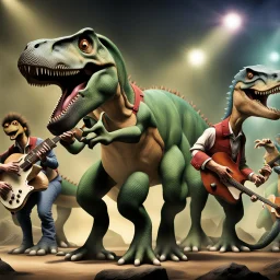 Mesozoic musical group: Tyrannosaurus Rocks!