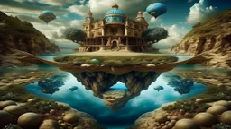 surrealism, relaxation, luxury, dream world, calm beauty, symmetry, fantasy world, magic, beautiful composition, exquisite detail